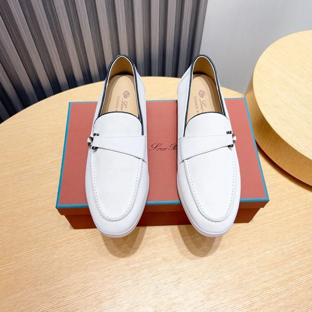 Men's Men's Shoes💰Men's Shoes💰440💰[loro piana] Couple's Style - The new moccasins are made of water-repellent treated suede uppers with rubber soles, a classic. The complex craftsmanship and meticulous structure make the shoes light and soft, allowing you to walk comfortably and freely. Perfect for wearing at the beach or out in the water during the summer. Women’s size: 35-40 Men’s size: 38-45
